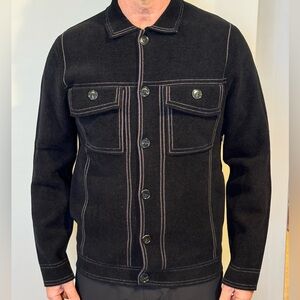 Karl Lagerfeld  Men's Long Sleeve Fleece Bomber Jacket - Size M